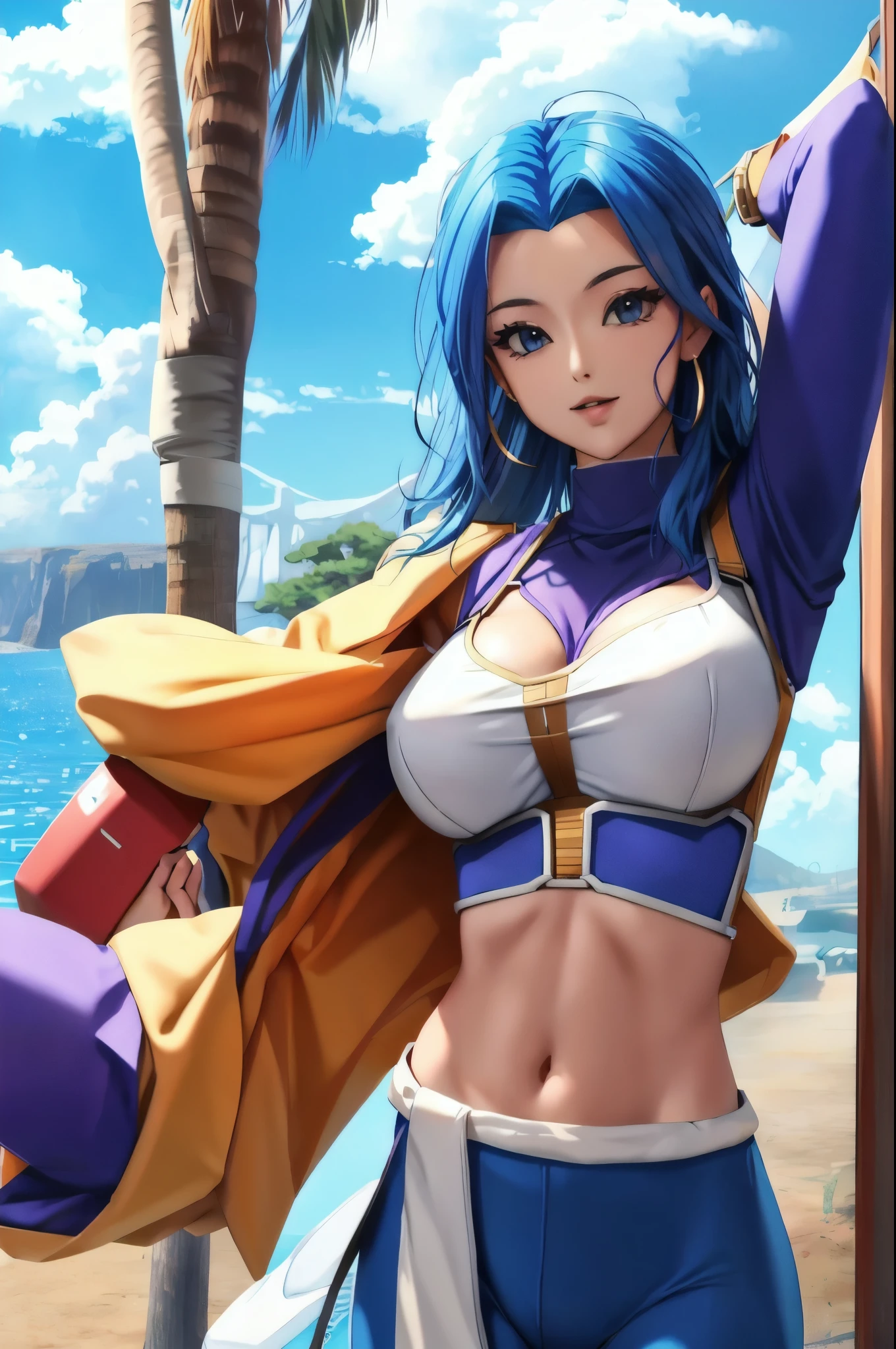 b4ttl3,midriff, cleavage