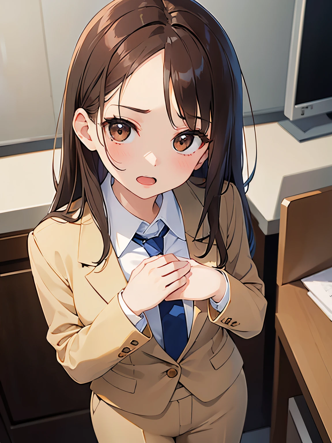 kotoriminami, kotori minami, brown hair, (brown eyes:1.5), one side up, hair ribbon, ribbon, long hair,
BREAK blazer, blue skirt, jacket, otonokizaka , pleated skirt, , winter uniform,
BREAK looking at viewer,
BREAK indoors, classroom,
BREAK (masterpiece:1.2), best quality, high resolution, unity 8k wallpaper, (illustration:0.8), (beautiful detailed eyes:1.6), extremely detailed face, perfect lighting, extremely detailed CG, (perfect hands, perfect anatomy),