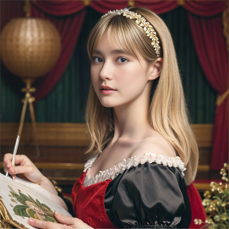 masterpiece, best quality, an extremely delicate and beautiful girl,an extremely delicate and beautiful, world masterpiece theater, ultra-detailed, highly detailed, best quality, blonde hair, highres, extremely detailed,1girl, best quality, illustration, looking at viewer, impasto, canvas, oil painting, realistic, realist ,real,