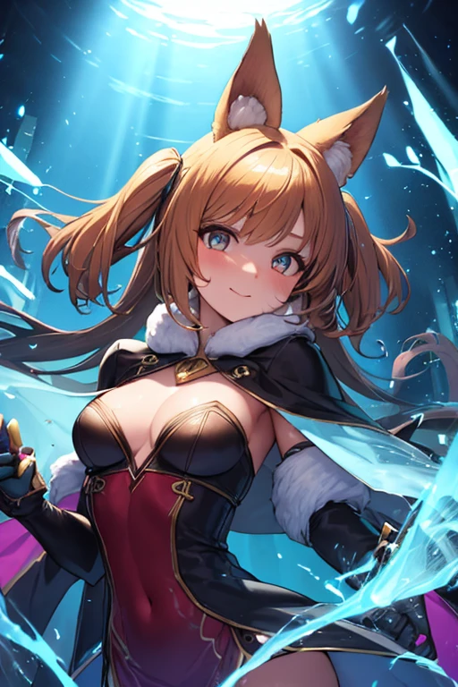 (fantasy sister, robe with gold decoration)(colorful stained glass, volumetric lighting backlighting good lighting, colorful refraction)depth of field(highly detailed beautiful face and eyes)perfect anatomy(furry beastman)(fur covered body animal facial features animal body features)(animal muzzle highly detailed fur)