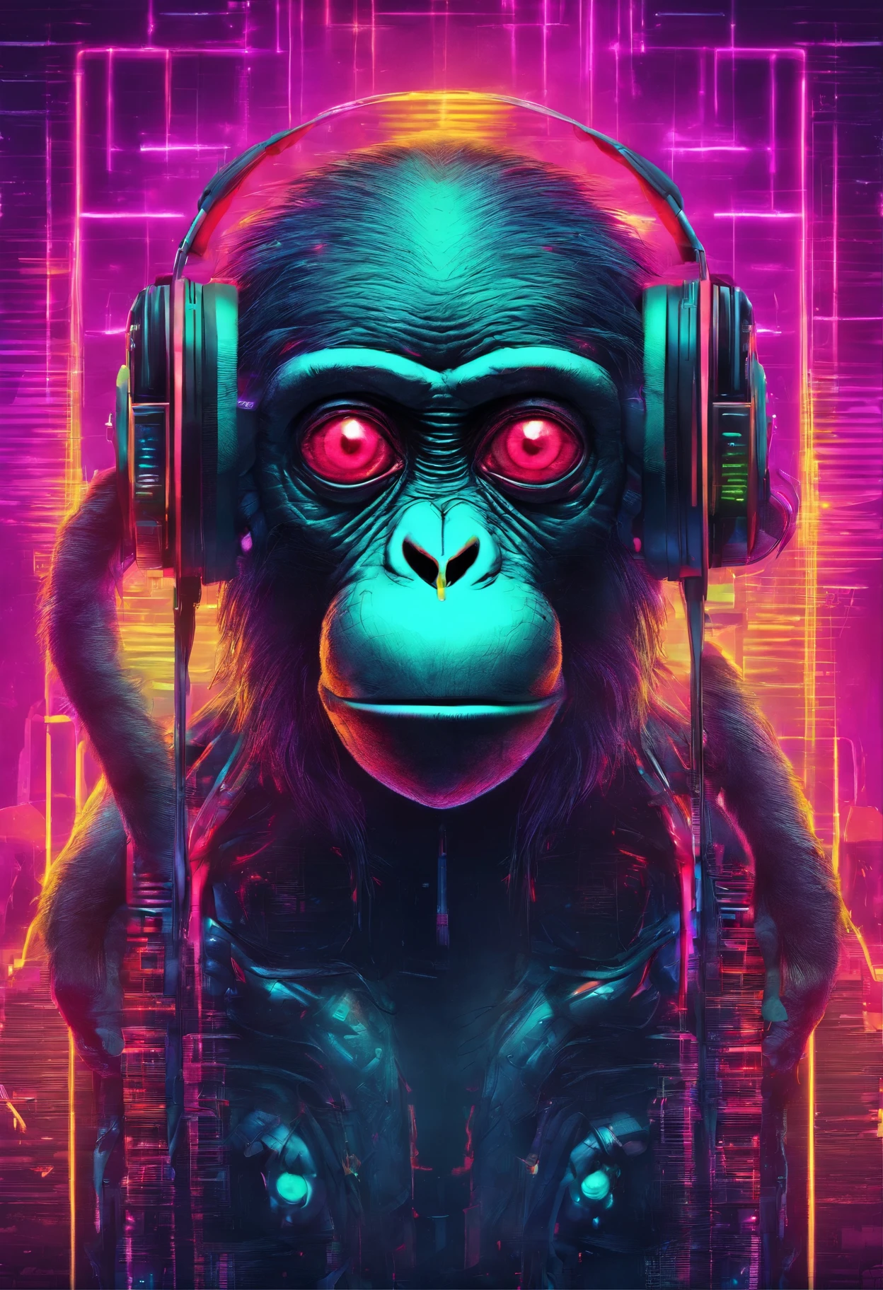 Realistic Monkey Monkey hiding its eyes Monkey plugging ears Hide your mouth