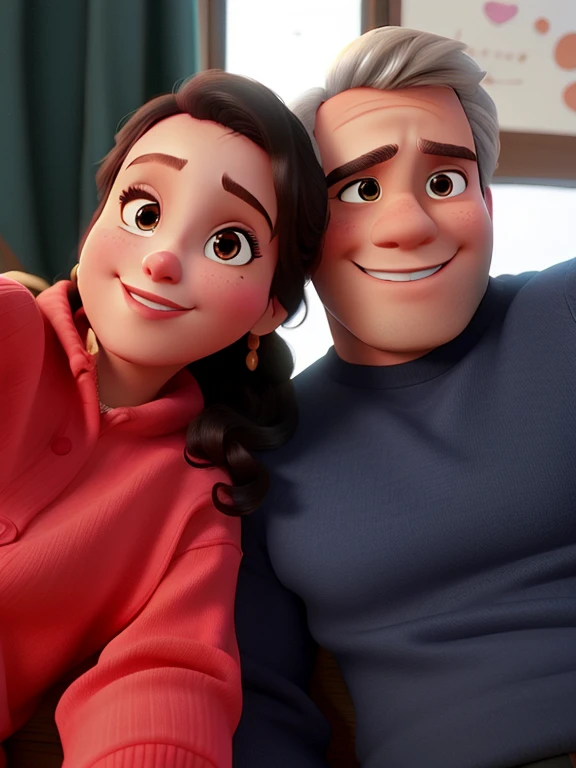 casal no estilo disney pixar, alta qualidade, melhor qualidade