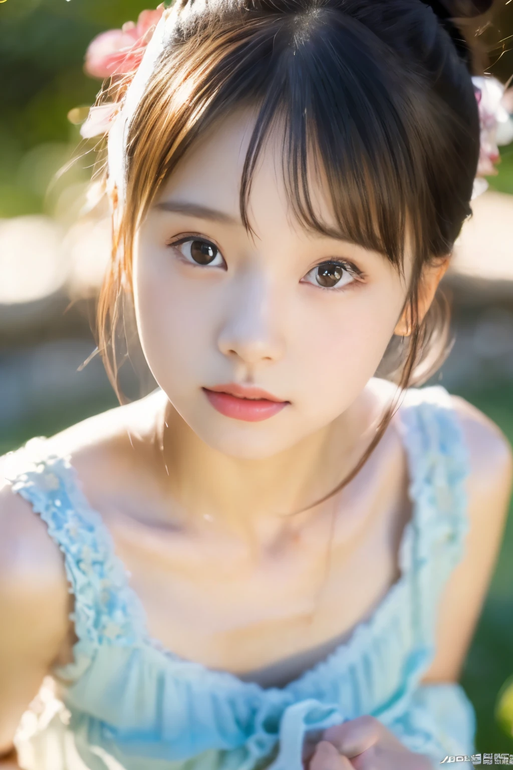 ((​masterpiece))), (((Full body photo)))， (One beautiful Japan girl, ,landscape and innocence，kawaii) ，超A high resolution, Realistic, Ultra-detailed細, 8K,top-quality, Extremely detailed, A slender,(very beautiful japanese girl, Detailed face:1.3), (Bery short hair，I tied her hair in a bun.A dark-haired :1.4), (a ，kawaii系,adorable 18 year old beautiful girl), (Perfect body:1.1),(Perfect and detailed fingers)， (Wrap a large bath towel around your body.), Cute and innocent look，Show your beautiful teeth,In the bathroom，rosy cheeks, Sparkling eyes, Pastel color palette, Vivid colors, Bokeh，(((Realistic:1.37)), Ultra-detailed, (photoRealistic:1.37),Beautiful detailed eyes, Beautiful detailed lips, Soft lighting，,Use NSFW