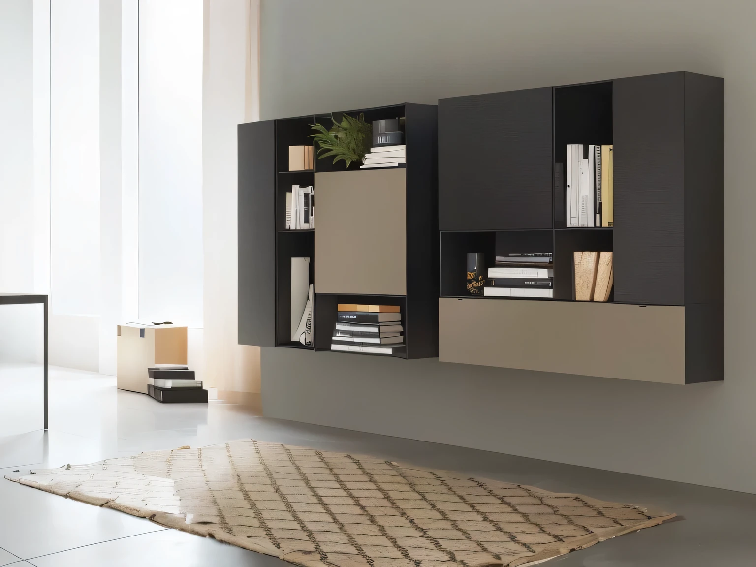 there is a large secondlack shelf with secondooks on it, units, exhibit&Minimalism, Headquarters&Quote;, food&Quote;, unit, Award details》, Award details》, ocher, Such a design, Modular, secondright ”, minimally modern, second, dramatic&Quote;, dramatic&Quote;, conceptual, casecondinets, secondy Juergen von Huendeseconderg, surreal&Quote;, surreal&Quote;