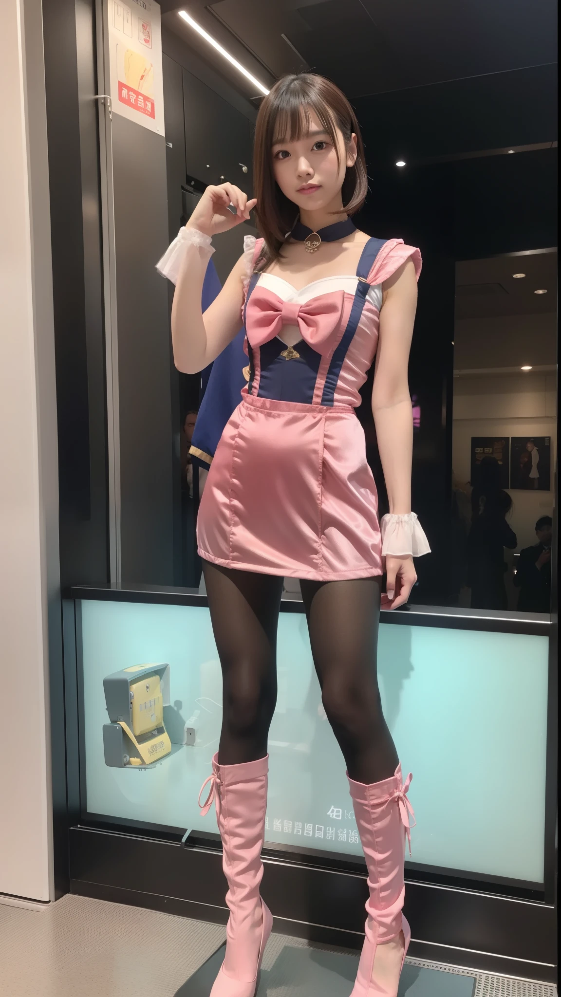 Sailor-moon, Cosplay, Pink Satin Fabric, robot