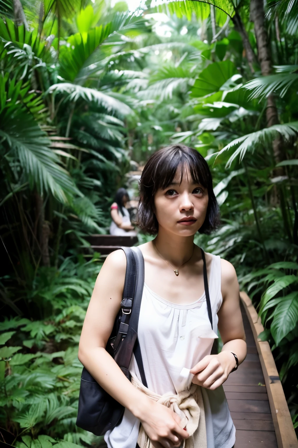 Japanese people living in the jungle、４８talent、middle-aged women