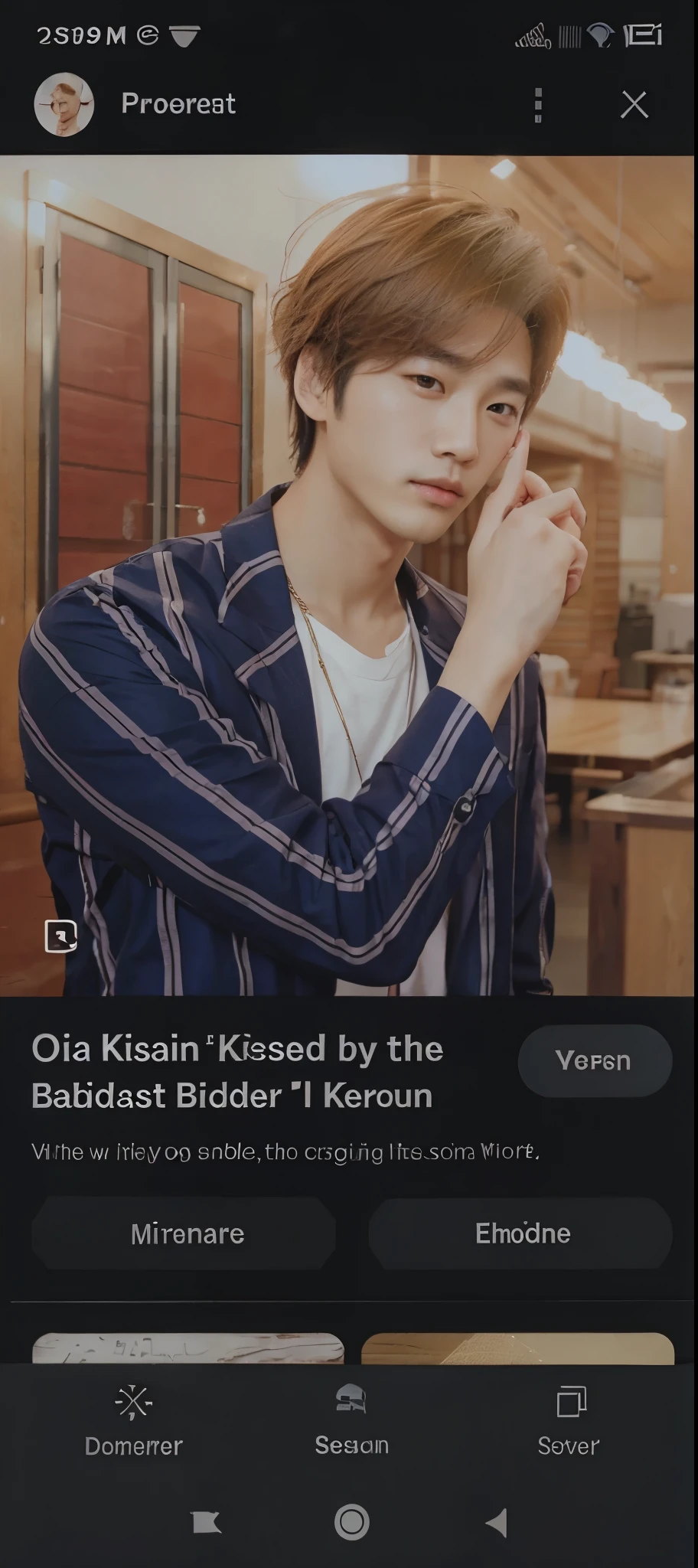Realistic korean handsome boy