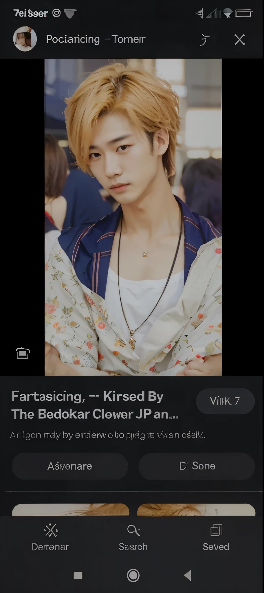 Realistic korean handsome boy