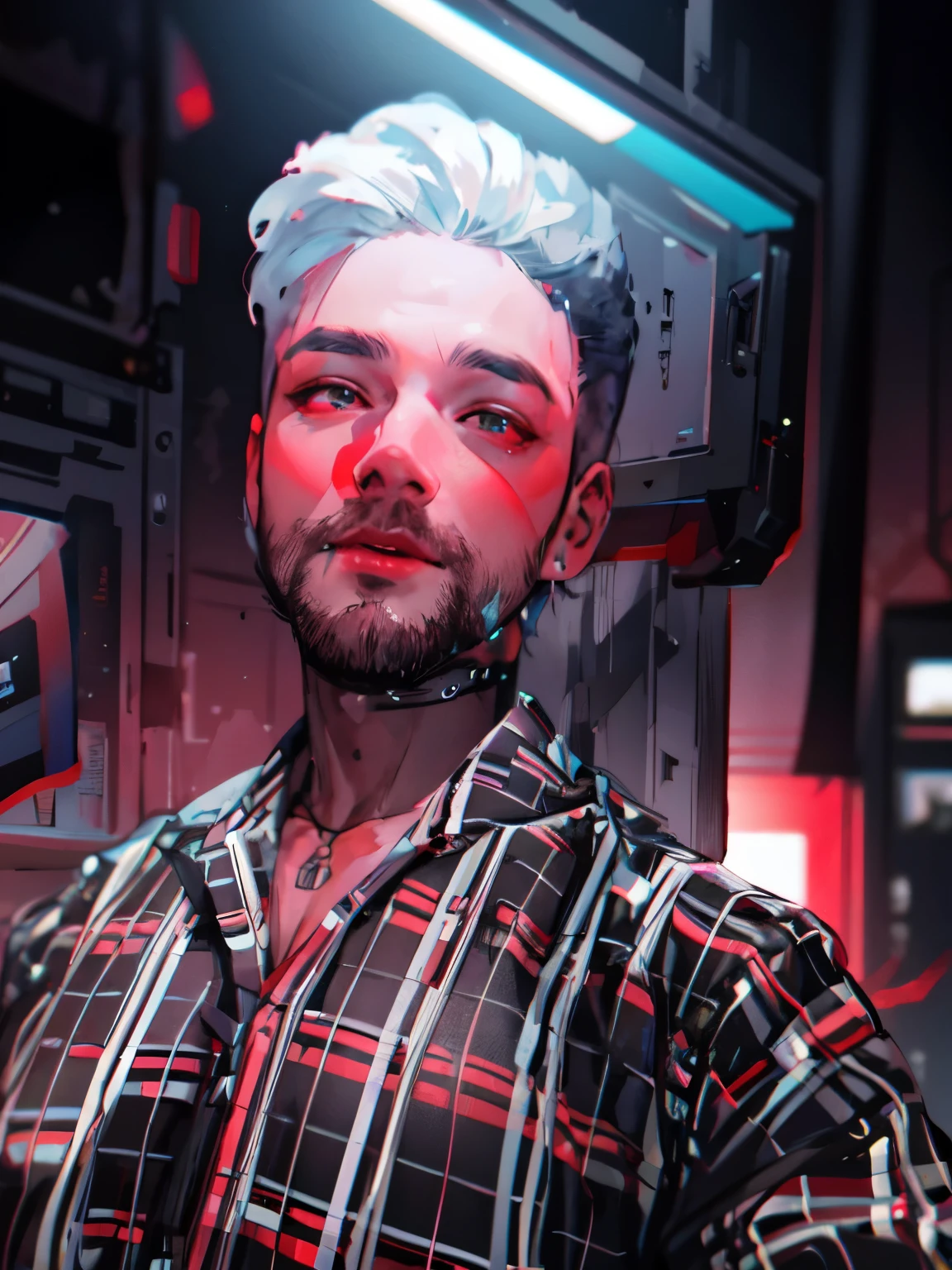 Change background cyberpunk reality 8k