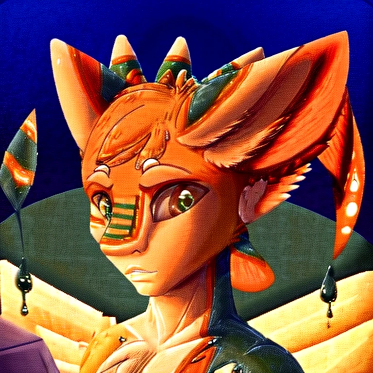 Ultra high resolution, extremely detailed raw photograph, close-up, (half transformation), human Avali shiny smooth polyvinyl pooltoy fursuit hybridization metamorphosis, on beach at night, (half human), ((((dark green orange tan)))), ((liquid polyvinyl goo partial encasement)), human Avali pooltoy fursuit hybrid, zipper, plastic handlebars, air valve nozzle