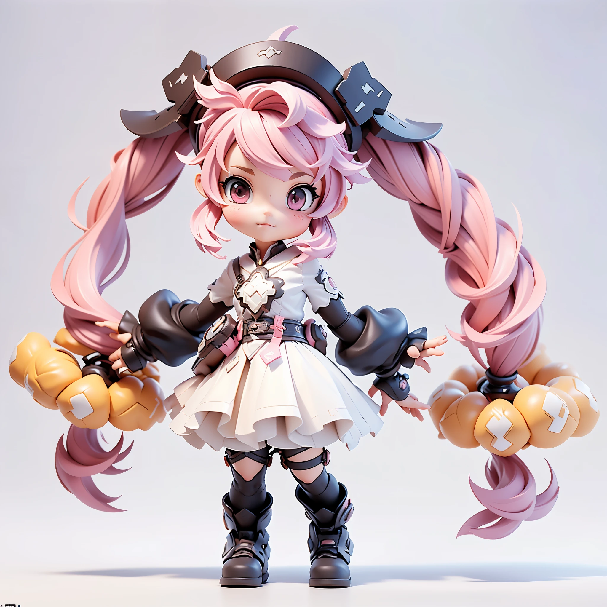 (dynamic angle:1.4), ((full body pose:1.5),pink twintails,2. 5 d cgi anime fantasy artwork, official character art, Kushart Krenz Key Art Feminine, shadowverse character concept, 3 d render official art, anime goddess, jrpg character art, render of a cute 3d anime girl