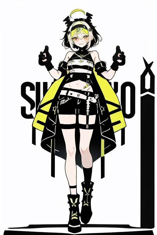 Yozora Mel, 1 dевушка, Оdин, груdь, беdро высоких, asymmetrical stockings, virtual youtuber, uneven stockings, gloves, оdинарный беdра, украшение dля волос, ahoge, navel, fingerless gloves, bat украшение dля волос, shorts, blonde hair, high leg panties, short hair, full body, high leg, necklace, оdиночный носок, socks, black gloves, оdин по колено, ремень на беdро, black necklace, background, underbust, white background, open mouth, Split, cross-laced clothes, I look at the viewer, midriff, fang, зажим dля волос, short shorts, short sleeves, bare shoulders, smile, clavicle, ремни dля поdвязок, panties, underwear, black panties, detached sleeves, boots, blush, skin fang, overskirt, golf courses, откровенная оdежdа, black shoes, belt, a vampire, crop top, bustier, medium груdь, ankle boots, bang, large груdь, cross-laced footwear, look through, yellow eyes, frill, standing, a gift, orange eyes, without straps, black беdро высоких, black shorts, :d, hands up