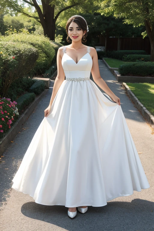 (1 beautiful young white bride), (blue eyes), (ponytail hairstyle), (hair colour must be black), (slender), (medium breasts), (perky), (Professional photography), (Professional Lighting), (full body portrait), (wearing a blue Mini Wedding Dress, plain and simple design), (smile), (earrings), (wedding ring), (intimate moments), (standing on a luxurious garden, garden party, by the pool), (evening), (Just 1 Beautiful Woman), (wearing a blue Mini style Wedding Dress),