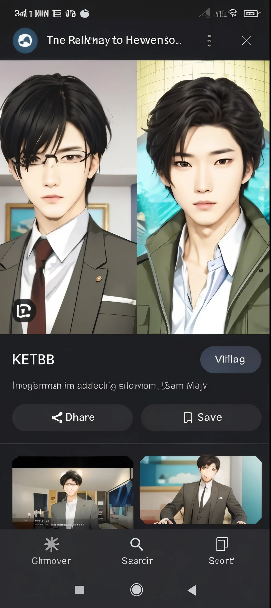 Realistic korean handsome boy