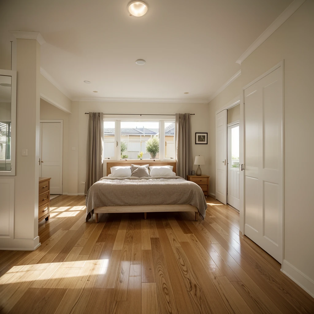 australian suburban house floor plan 4 bedrooms 2 bathrooms, carport, and everything else in a modern Australian home. floor plan style just like what is used by real estate agents on property marketing information. realistic