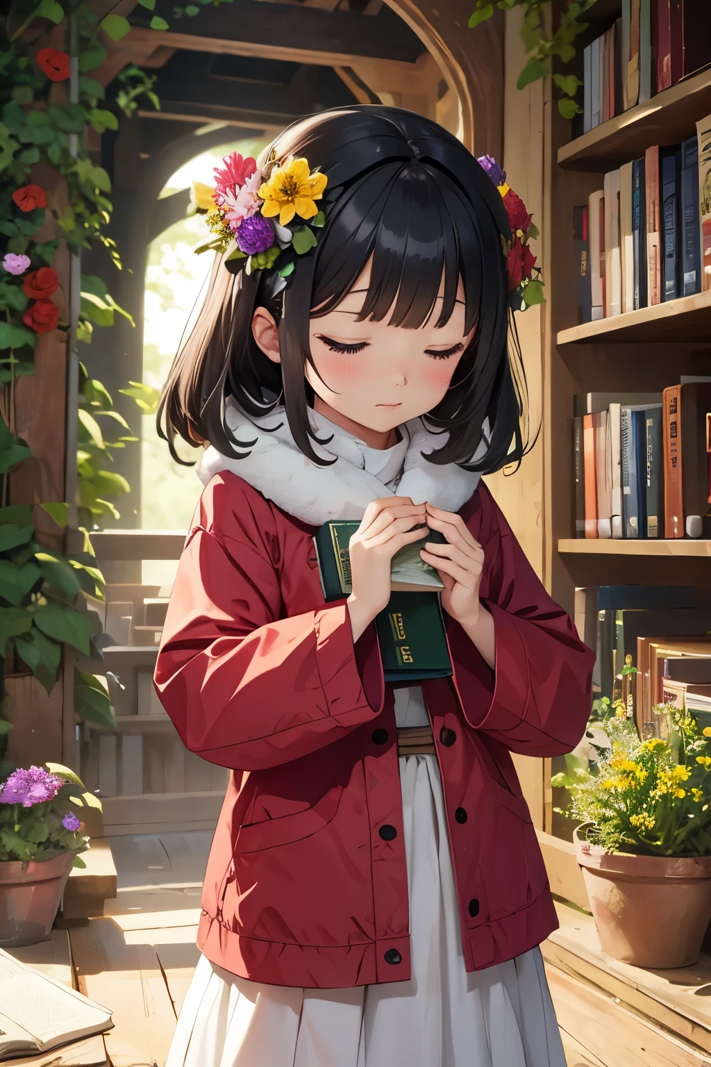 prayer wish girl refer to5Book forest flower