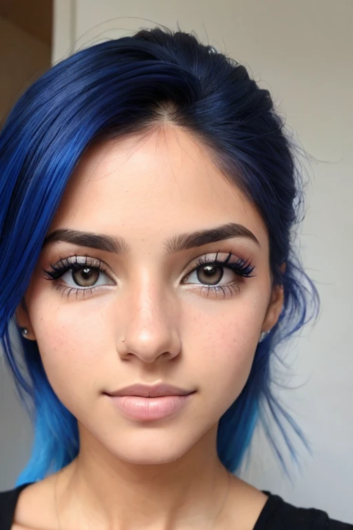 mujer joven, ojos azules, cabello extra largo de color rojo natural, pecas