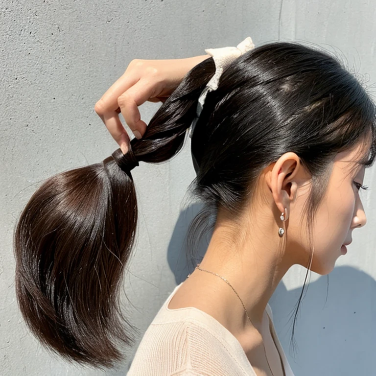 nape japanese ponytail
