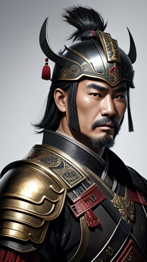 oriental、man in ancient chinese armor、Ancient Chinese man wearing a leather helmet、three kingdom、multiple warlords、highest quality、masterpiece、ultra high resolution、(realistic:1.4)、Game Posters、Clear and beautiful image quality、