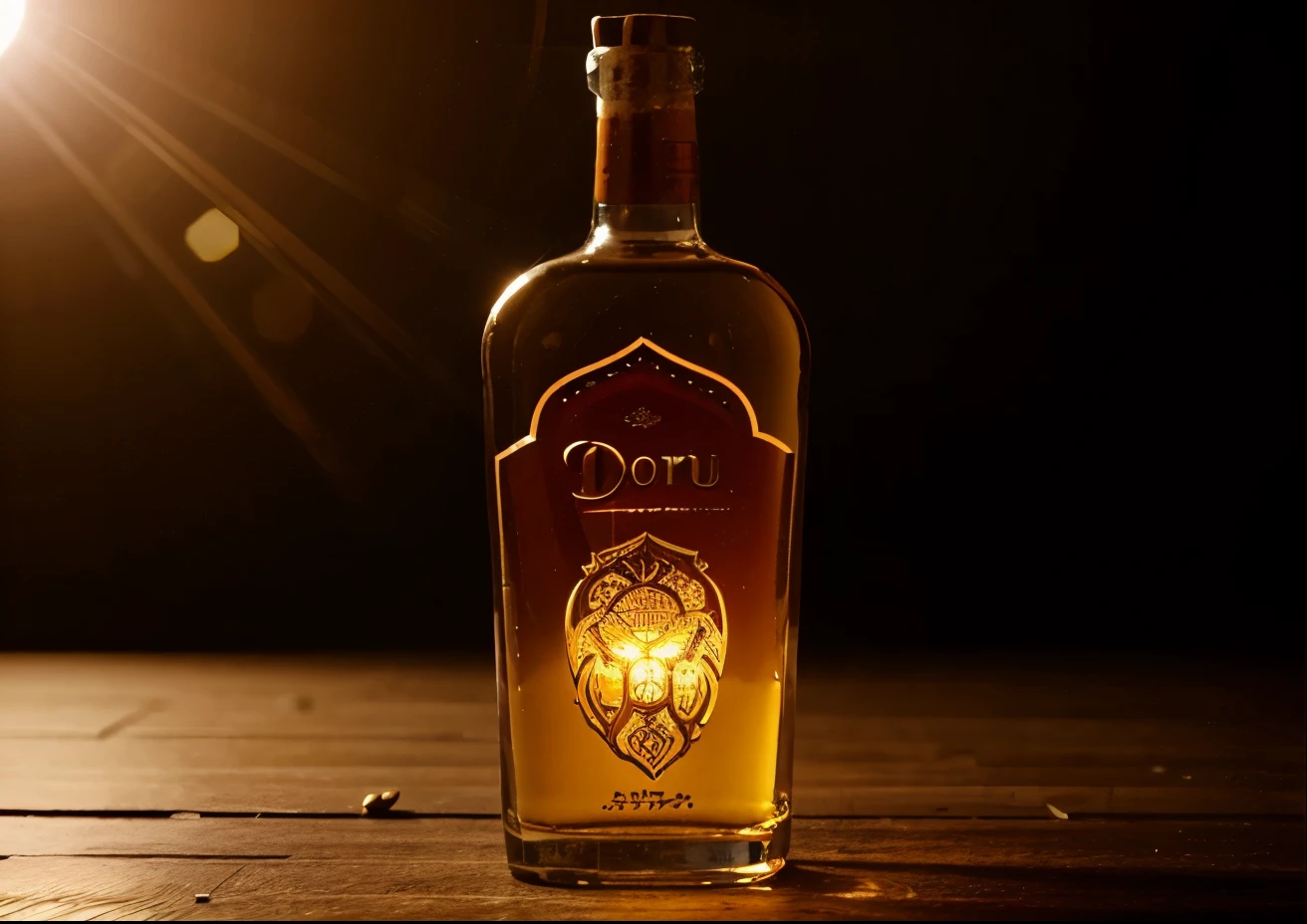 Chenge the botal background to a due realistic,3D, sun light, performance, perfect editing