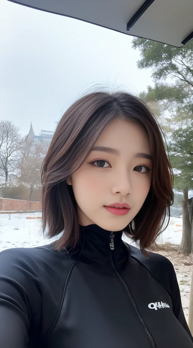 ((masterpiece)),best quality, number, dark, A girl, In the wilderness,A high mountain,Snow-capped mountains can be seen in the distance々, City, Beautiful details, Beautiful and fine hair,
