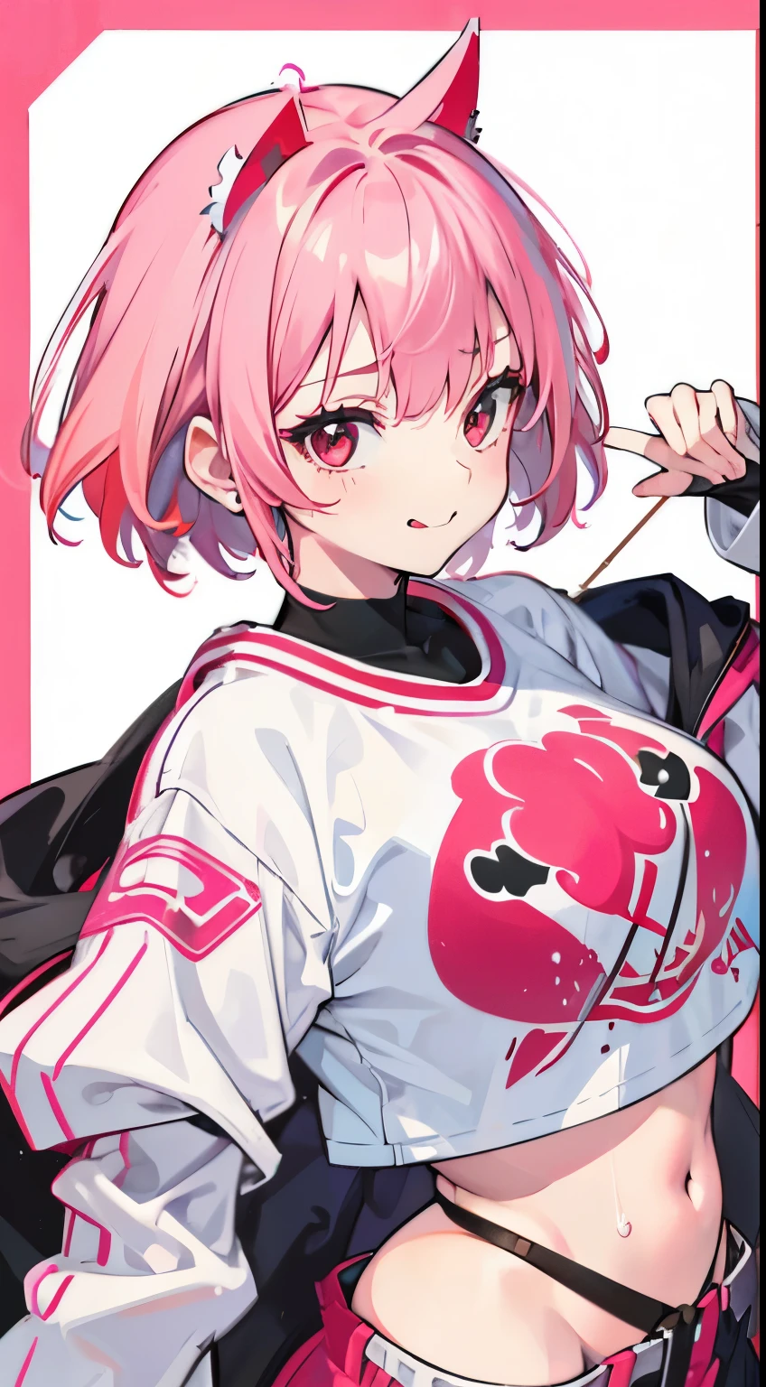 girl,whip,short crop top,hot pantoots,Queen,Shake ack view,,Cord,shackle,red eyes,No underwear,pink hair,big ass,Playful,stick out your tongue,Smile,sweat,secretion,Buttocks close up