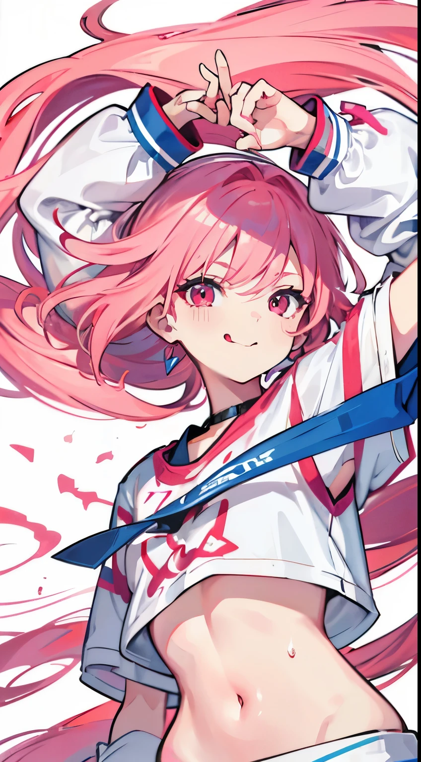 girl,whip,short crop top,hot pantoots,Queen,Shake ack view,,Cord,shackle,red eyes,No underwear,pink hair,big ass,Playful,stick out your tongue,Smile,sweat,secretion,Buttocks close up