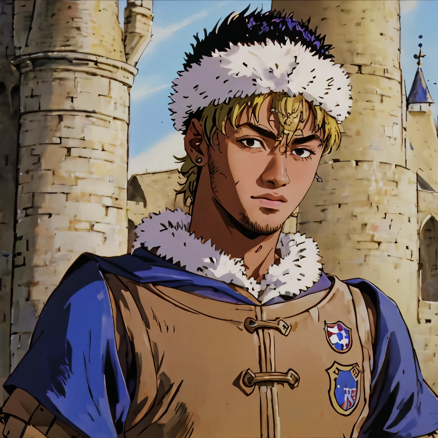 Neymar JR In medieval clothing , HD Portrait