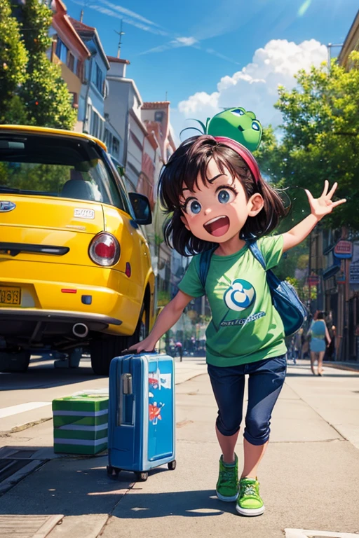 pessoas, no estilo Pixar, with green credit card machines, para receber pagamento de clientes.