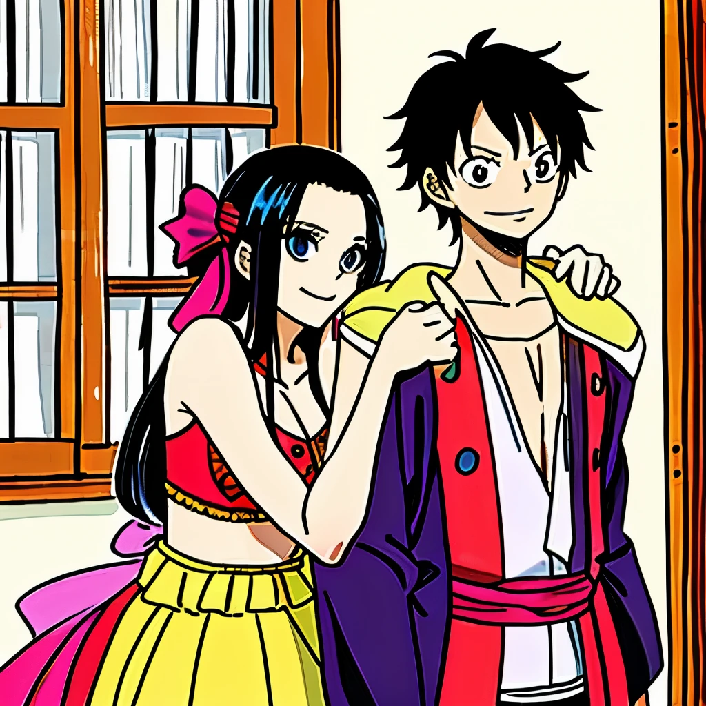 05:37 
Expires in 13 Day(s)
masterpiece, best quality:1.3), 1boy and 1girl, Side by side, Group photo, intimacy, Look at each other, indoor background, onepiece, monkey d Luffy, boa Hancock,