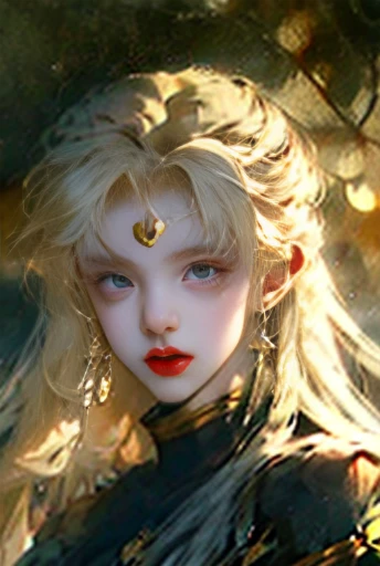 Korean girl, , big eyes, long hair, anime style
