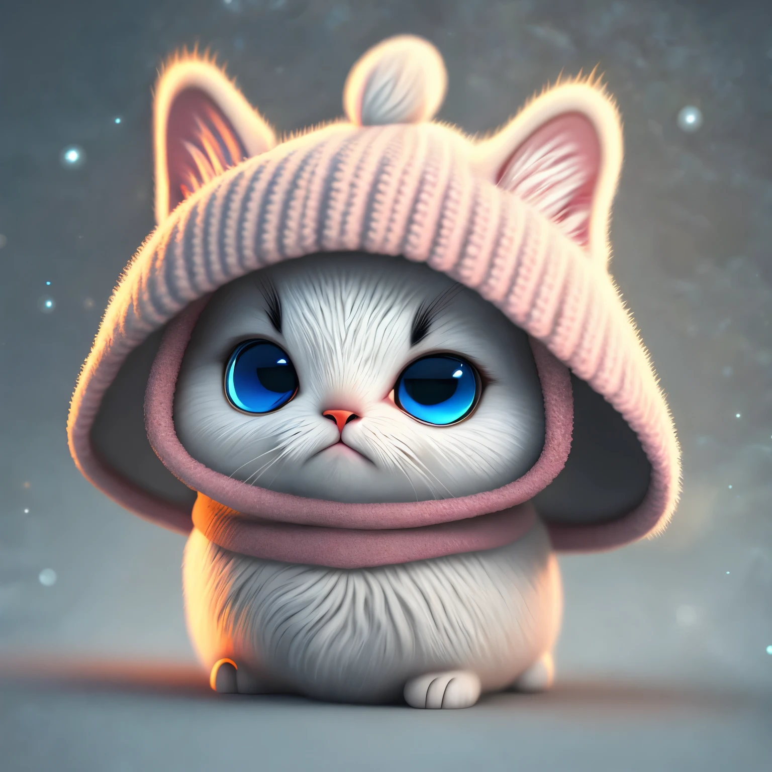 Vivid eyes and friendly expression