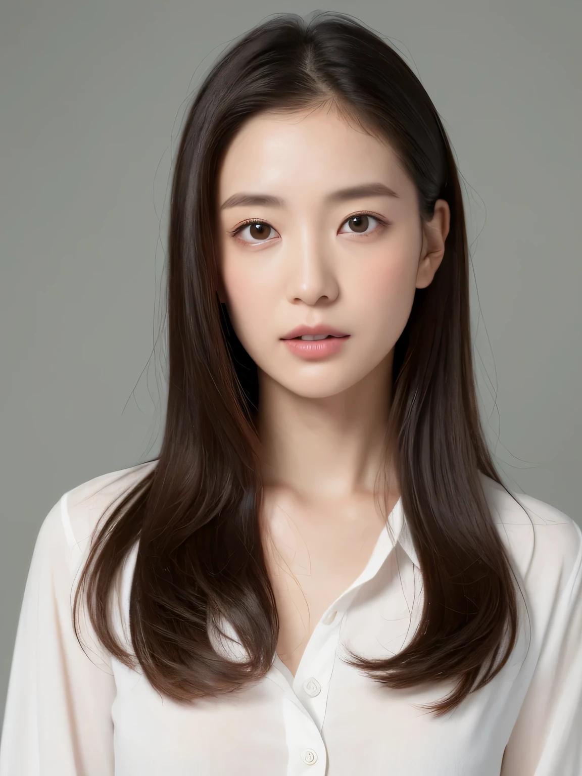 (8k、Live shooting、highest quality、masterpiece:1.2)、Super detailed、super resolution、(genuine、genuine写真:1.37)、portrait、High-definition RAW color photo、professional photography、very detailedで美しい、very detailed、8k painting wallpaper、amazing details、huge file size、official art、very detailedなCG Unity 8kの壁紙 very detailedな女性、madame、40 year old woman with a handsome face, very fine eyes、very detailedな肌、very detailedな指、very detailedな鼻、very detailedな詳細な口、perfect anatomy、detailed background、Detailed service、white skin、glowing skin、semi-long、genuine-looking face、delicate eyes、droopy eyes、looking at camera、cowboy shot、positive、standing posture、dynamic lighting、close up of face、show your skin、No accessories