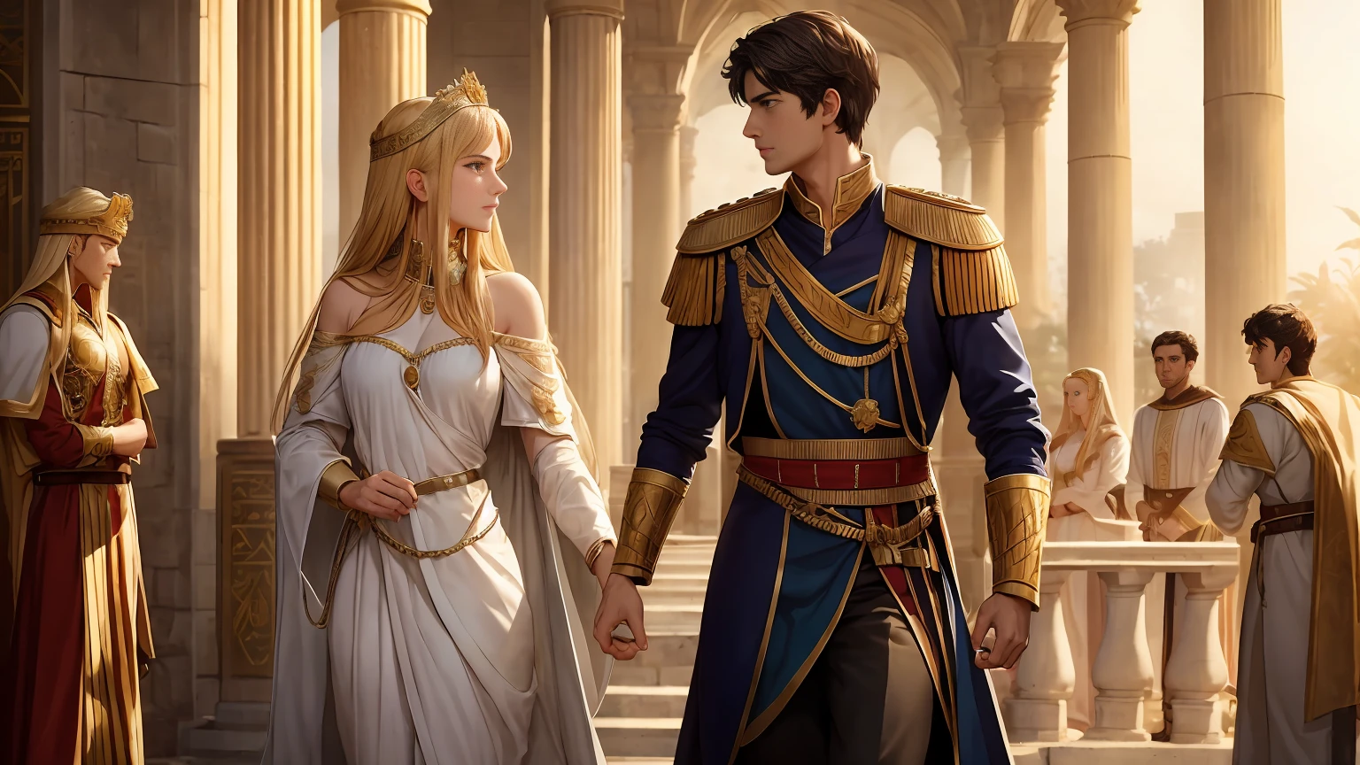 anime. Constantine the Great. Destined to become Emperor of Rome. A boy's growth story. He is a dangerous young man who is friendly and gentle in his daily life, but becomes ruthless and ruthless when necessary. Like a lion. A man who has had an immeasurable impact not only on the Roman Empire, but on the rest of the world. Days of military training, academic education, and field practice in the Roman Eastern Empire. The training and trials of the elders. power struggle. friendship. adventure. His complicated relationship with his father. A mother to protect. Pure love with a pretty and adorable girl who must be protected. Fresh youth. Battle between Germania and Persia. Recapture of Alexandria, Egypt. lyrical. Dramatic. Heartful. Romantic. Real. masterpiece. Super high quality. Ultra high definition. Divine work. A Hollywood historical masterpiece. Drama. Luxurious. Majestic. magnificent. delicate. detail. Elaborate. passion. Cold-hearted. Epic romance.