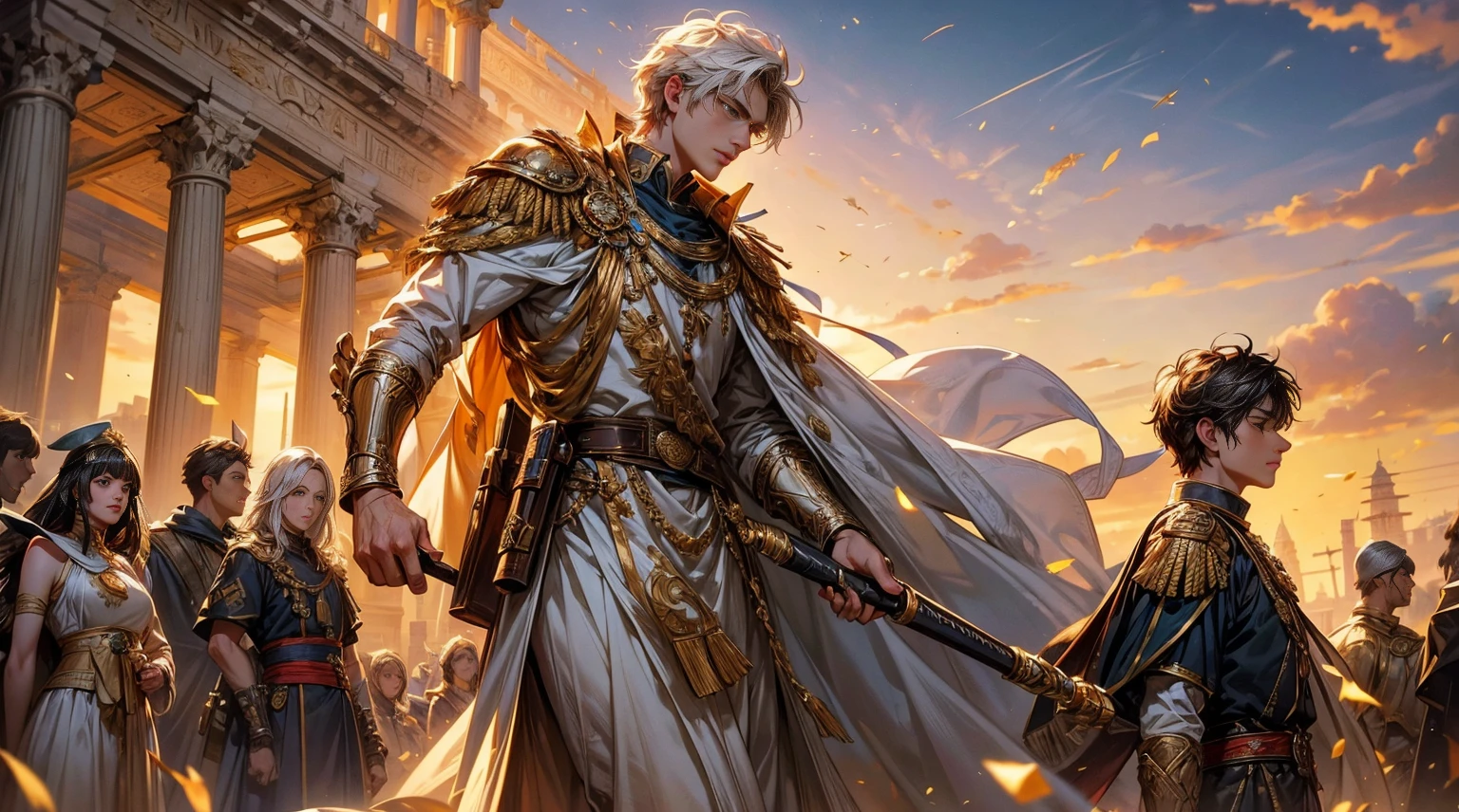 anime. Constantine the Great. Destined to become Emperor of Rome. A boy's growth story. He is a dangerous young man who is friendly and gentle in his daily life, but becomes ruthless and ruthless when necessary. Like a lion. A man who has had an immeasurable impact not only on the Roman Empire, but on the rest of the world. Days of military training, academic education, and field practice in the Roman Eastern Empire. The training and trials of the elders. power struggle. friendship. adventure. His complicated relationship with his father. A mother to protect. Pure love with a pretty and adorable girl who must be protected. Fresh youth. Battle between Germania and Persia. Recapture of Alexandria, Egypt. lyrical. Dramatic. Heartful. Romantic. Real. masterpiece. Super high quality. Ultra high definition. Divine work. A Hollywood historical masterpiece. Drama. Luxurious. Majestic. magnificent. delicate. detail. Elaborate. passion. Cold-hearted. Epic romance.