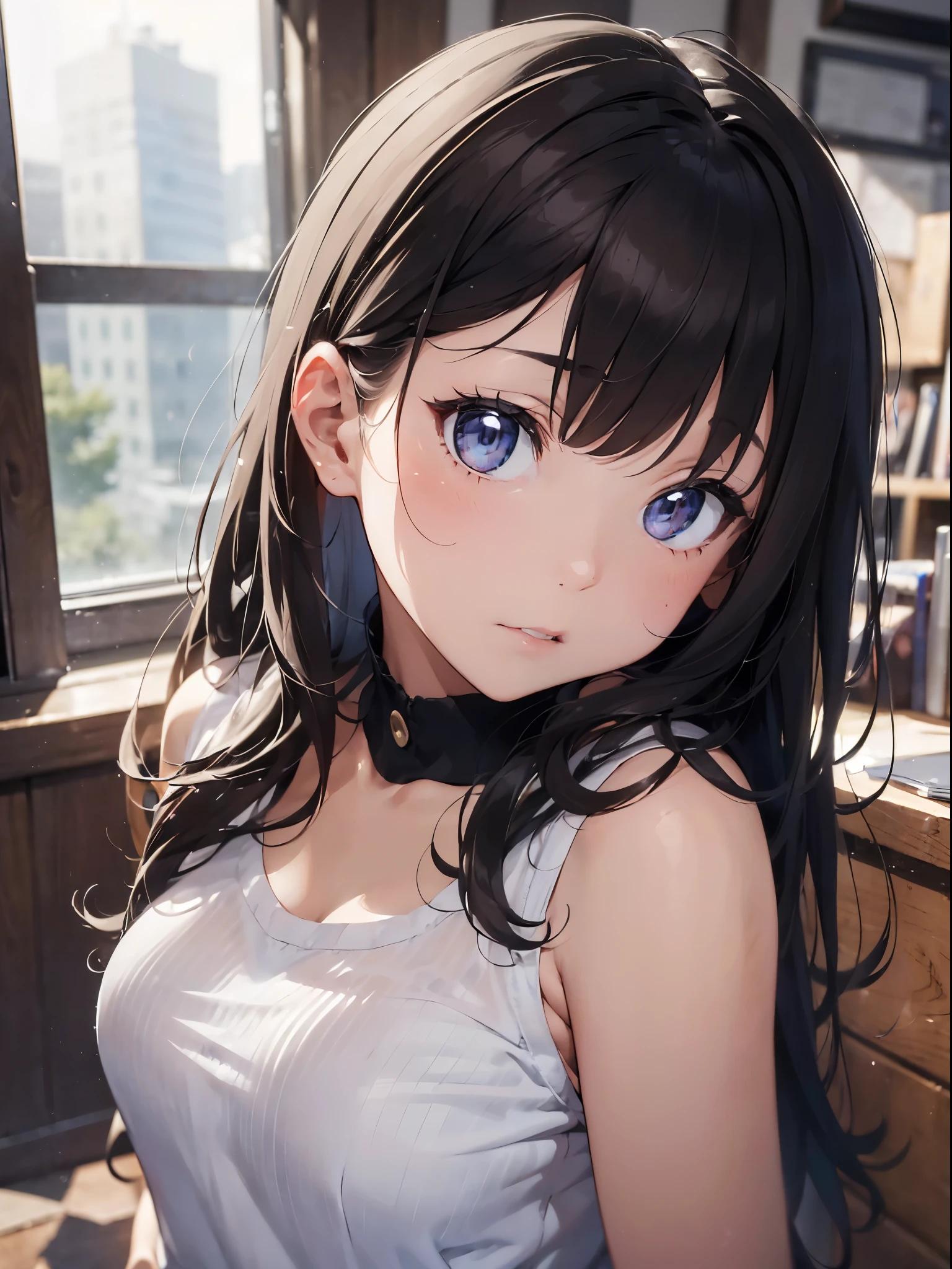 (masutepiece: 1.3), (max resolution: 1.2), (Ultra HDTV: 1.2), cinematric light, 8K resolution,
Detailed eyes and skin, detailed facial features, , (Sharp Focus: 1.2), (Focus on Face:1.2),Perfect Style, Beautiful face, 准确, Anatomically correct, Highly detailed face and skin texture, Detailed eyes, Double eyelids, Thin eyebrows, Glitter Eyeliner: 1 Natural cheeks, Glossy skin, Fair skin: 1.2, (Glossy lips: 1.4),、 (Shy look: 1.2),Highly detailed facial and skin texture, Detailed eyes, Double eyelids, Natural cheeks, , shiny lips: 1.4,Exposed cleavage、(A large amount of sperm in the chest:1.4)(Large amount of sperm in the thighs:1.2)、
red blush、humiliated、impatience、dismay、Frightened、glares、tears、embarrassed from、Open knees、open one's legs、Masturbation behavior、Masturbation、rubbing the genitals with fingers,、
White underwear、White bra、Shiny little earrings and necklaces、、Disheveled clothes、Dressing、Exposed panties、Wearing sweat、sodden、Sheer underwear、
18 instars, Neat and clean woman 、Wavy Hair、 Semi-long hair, Normal, upturned breasts, Sitting on the floor, Classroom,Black brown hair,blue eyes、(High School Uniforms:1.6)