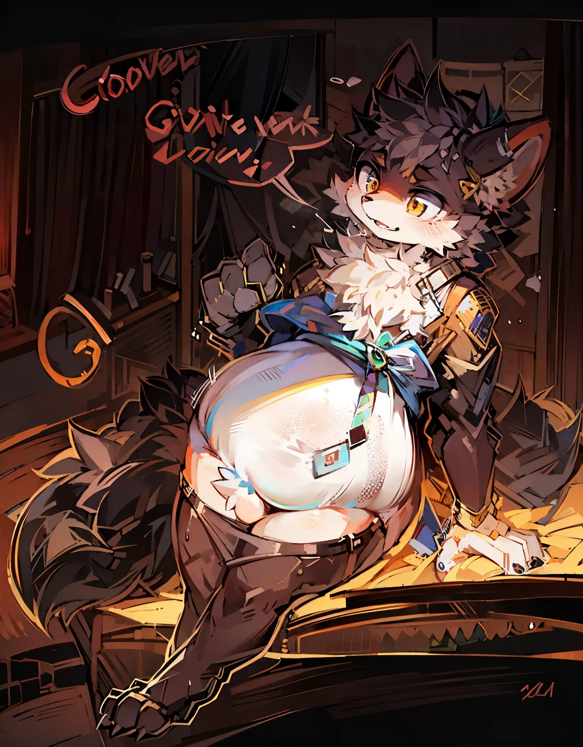 Belly is very fat,very big