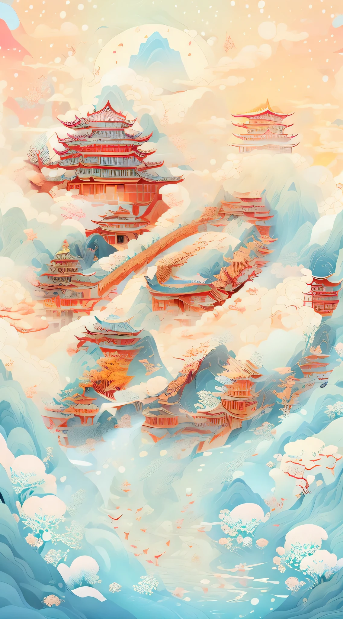 A Chinese dragon，(snow:1.2),illustration,exquisite lines,historic architecture,plan illustration,Minimalism,((墨water...)),Tree,no humans,check mark,architecture学,landscape,cloud,water,Sky,watercraft,outdoor,waterfall,pagoda,Boat,architecture,bridge,Mountain,river,Rich details,wooden Boat,white Sky,dark clouds,(snow covers the house:1.2),it is snow heavily,heavy snow,
