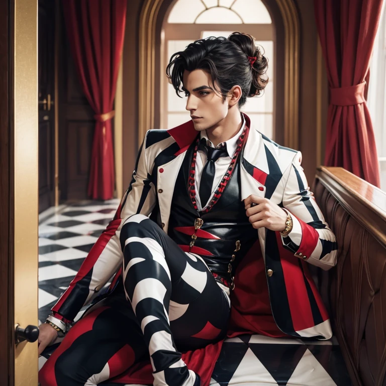 Sexy harlequin male fashion