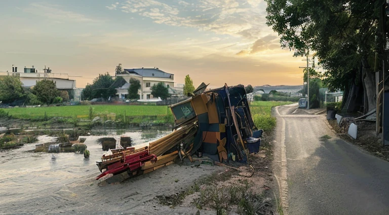 Make the picture as realistic as possible and make it as bright as possible to resemble the original picture. The picture is at dusk. Please change the light to noon.