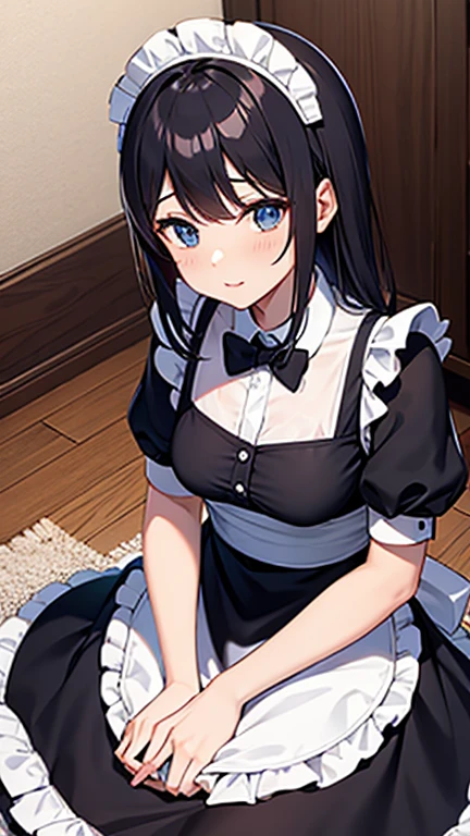 Gorgeous women photos, masterpiece, highest quality, Best Work, promotional art, beautiful face, maid, bloomers, soybean,