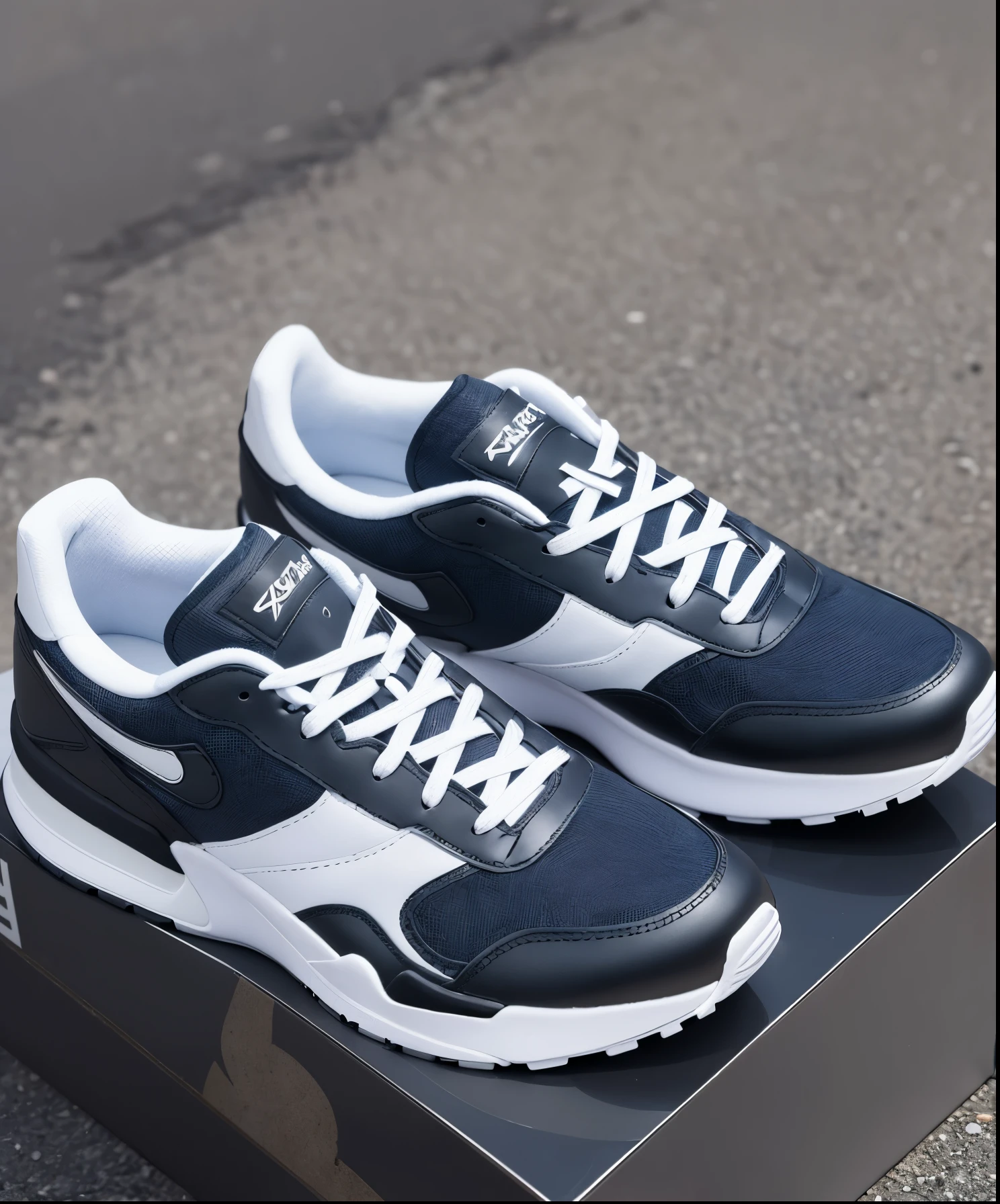 design a pair of sneaker with Balenciaga 3XL style , and NBA offcial logo on the side --auto --s2