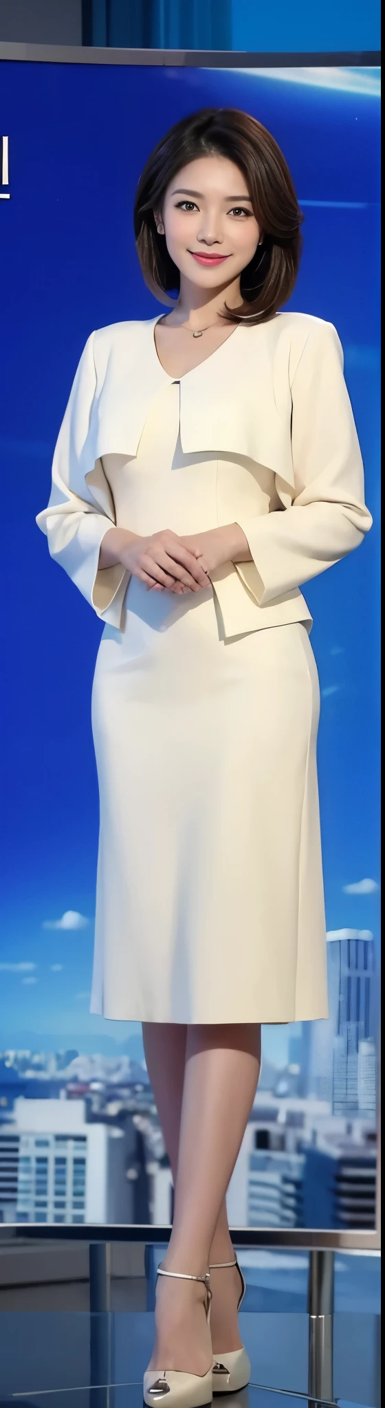 Gentle and lovely,news broadcast, news clips, Smile,high quality news clips, News report, evening news program, television news, girl, news clips,
