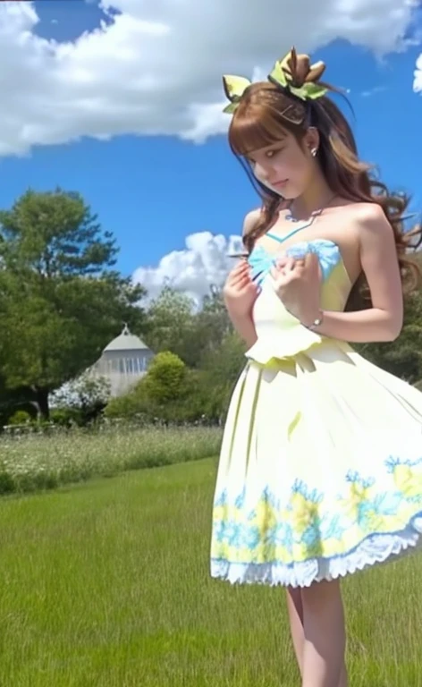 Magical girl, Magical girl, Puffy dress, Magic Stuff, Floating in the sky,masturbate naked,seduce me by rubbing my chest,