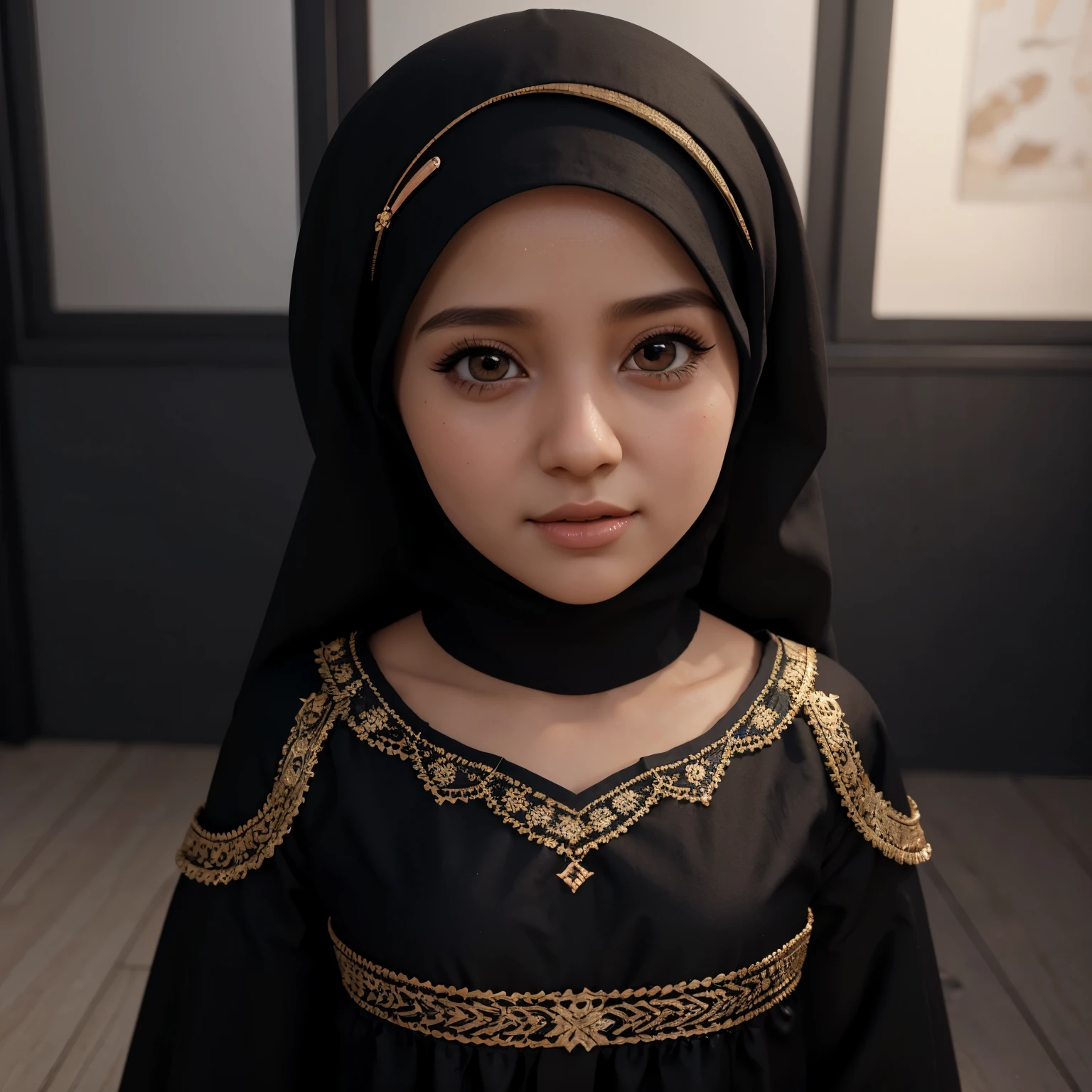 (((HIJAB MALAY GIRL))), masutepiece, High quality, UHD 32K, Realistic face, Realistic skin feeling , A Japanese Lady, 8 years old, Little Girl, Very cute and baby-like face, (((FLAT CHEST))), (MATRIX WORLD), ((look In front  at the camera and SADNESS)), (((LITTLE GIRL))), (((CUTE GIRL))), ((TRANSPARENT)), ((RED LIPS)), ((RED LACE)), ((TRANSPARENT)), ((CHUBBY)), ((UNDRESS)). (Pregnant),