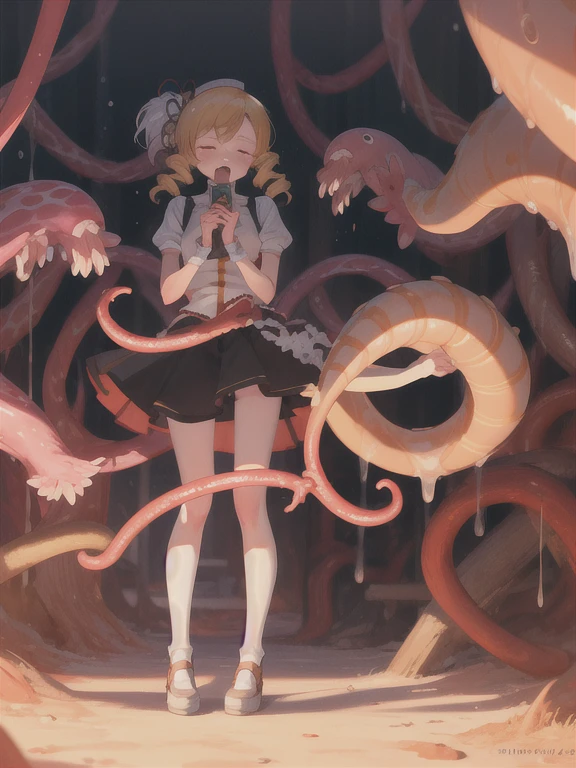 creepy tentacles are (((licking))) Asian school girl (inside creature:1.4) of stinky saliva fluids in fantasy, (stinky dress), wet girl, sitting, ((looking at the viewer)), wet skin, bukkake, anguished, bound by slimy tentacles, bdsm, vine, sitting in a mirror, she is resisting from cum shot, fetish, pussy juice stain, (she is hiding her mouth:1.5) inside creature, slimy ((wet skin)) dripping, (beautiful eyes), dried saliva, ((steaming)), depth of field, 1girl, solo, censored, ((white blouse)), skirt, bowtie, school girl, vore, photorealistic, womb cave filled with slime and saliva, wet, soaked, degraded