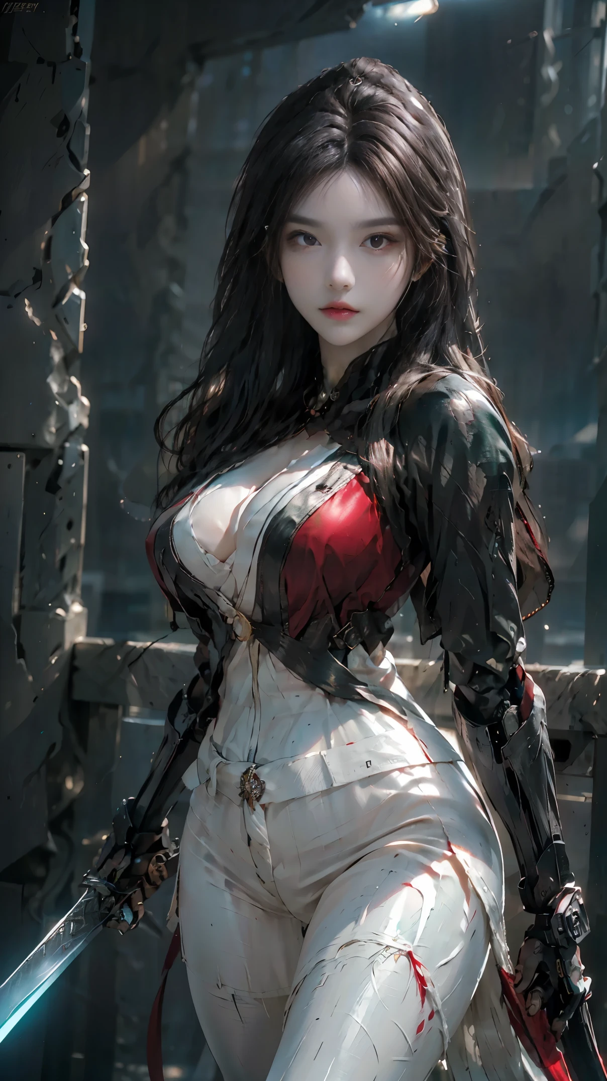 (((Masterpiece, artwork of a, Detailed, Portrait))) ((Policewoman, sexy police uniform, Skirt, Lovely and elegant, dramatic pose)) Lovely, Sexy, Attractive, City night background, Ambient lighting, Long hair, Open the top button of the clothes, NSFW,详细的脸