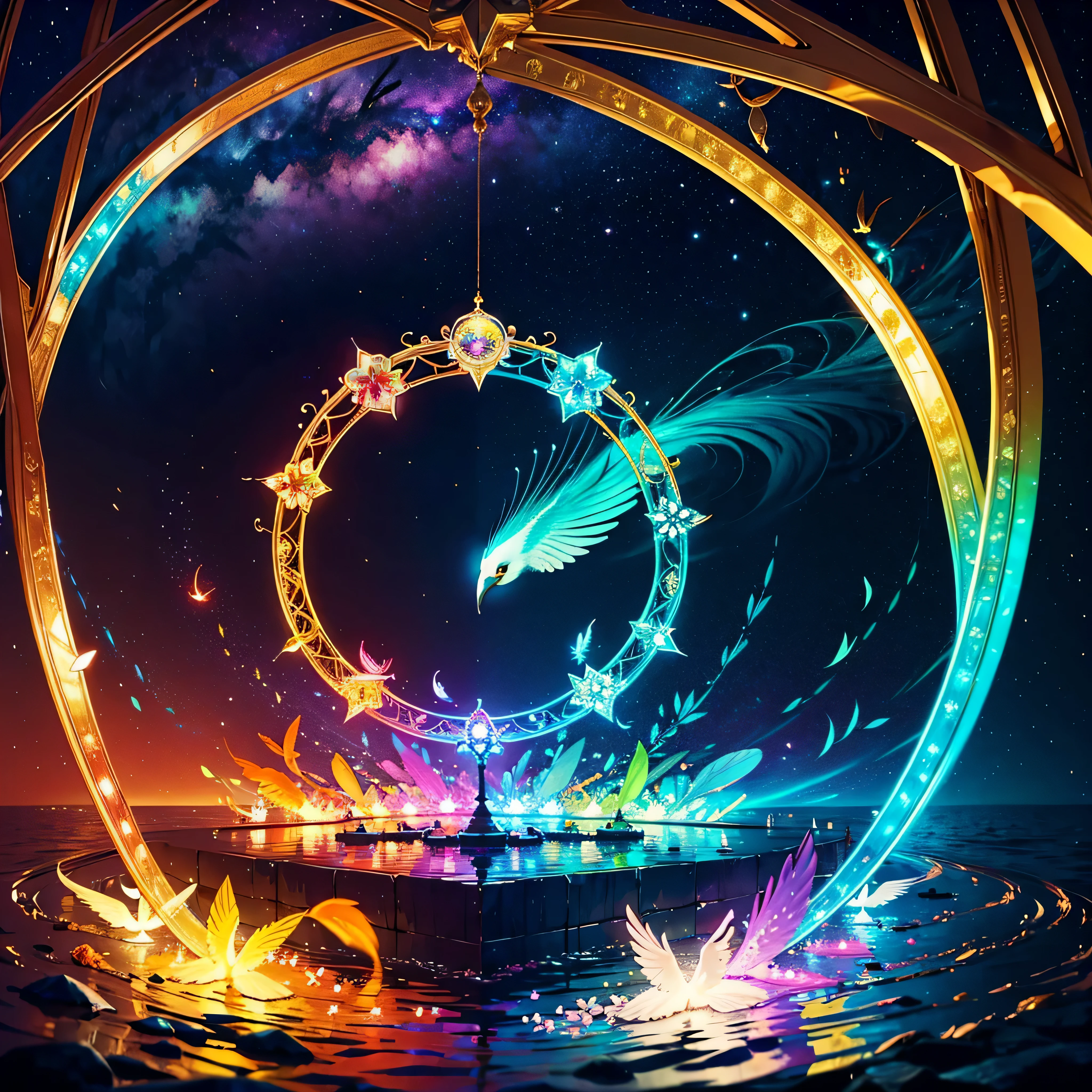 Galaxy Stars Nebulae Nebula sunrise epic sunset sunshine Sparrow ((Sparrow_bird_with_open_wings flying cherry_blossom wings_spread_upwards surmounted wings surrounded intertwined feather)) unrealengine5 ultra Cinamatic_Sunlight "Sparrow Bird Howling" ultra_high-def Masterpiece deep path equirectangular ultra_high-res meticulously intricate analogique ultra_photo-realistic ultra_high-quality ultra_high-details optimal accurate cgi vfx sfx reflex 3dcg max radiant vivid color-coded extreme improved Octane_rendered UHD XT3 DSLR HDR romm rgb pbr 3dcg fxaa blu-ray fkaa txaa rtx ssao enhanced ultra_sharpness Will-o'-the-wisp iota symmetrical 🎈🍦🍹❤(dazzling wings obvious agate perfect (Bright epic Eyes, Bright epic Eyes) ultra beautiful_Eyes Black Turquoises Sapphires lazuli howling Pearls tiny yellow revealing heart obvious indigo )🎪🎢🎡🎠Forest opal ruby reflection global illumination saturate luminescence volumetric lightning contrast Hearth bands lys rose emerald plasma Tourmaline Earth lava magic summon monster viceroy incandescent Crystalline inox Sundrop invocation creature conjuration monarch flowering butterfly floraison "Heavy Metal" chef-d&#39 varied multi etc. zentangle tangle mandala entangle --s 1000 --c 20 --q 20 --chaos 100