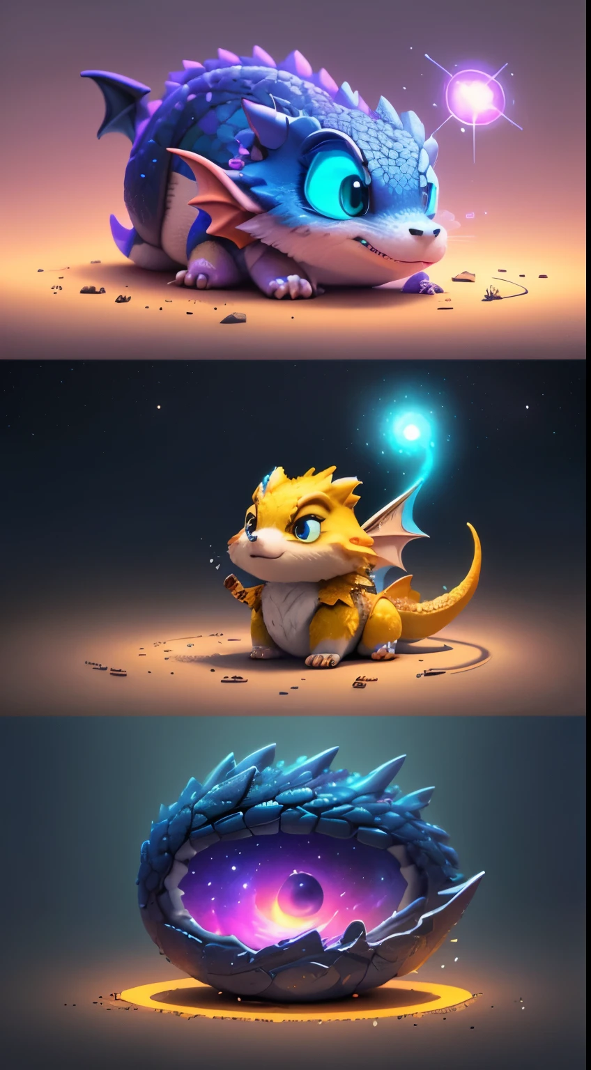 Gorgeous tiny hyperrealistic dragon with realistic eyes and bright different colors splashing his wings of fire, Chibi, adorable and cute, logo design, cartoon, cinematic lighting effect, charming, 3D vector art, cute and quirky, fantasy art, bokeh, hand drawn, digital painting, soft lighting, isometric style, 4K resolution, photorealistic rendering, highly detailed cleaning, vector image,  photorealistic masterpiece, professional photography,  space scenery, isometric, vibrant vector,look at view