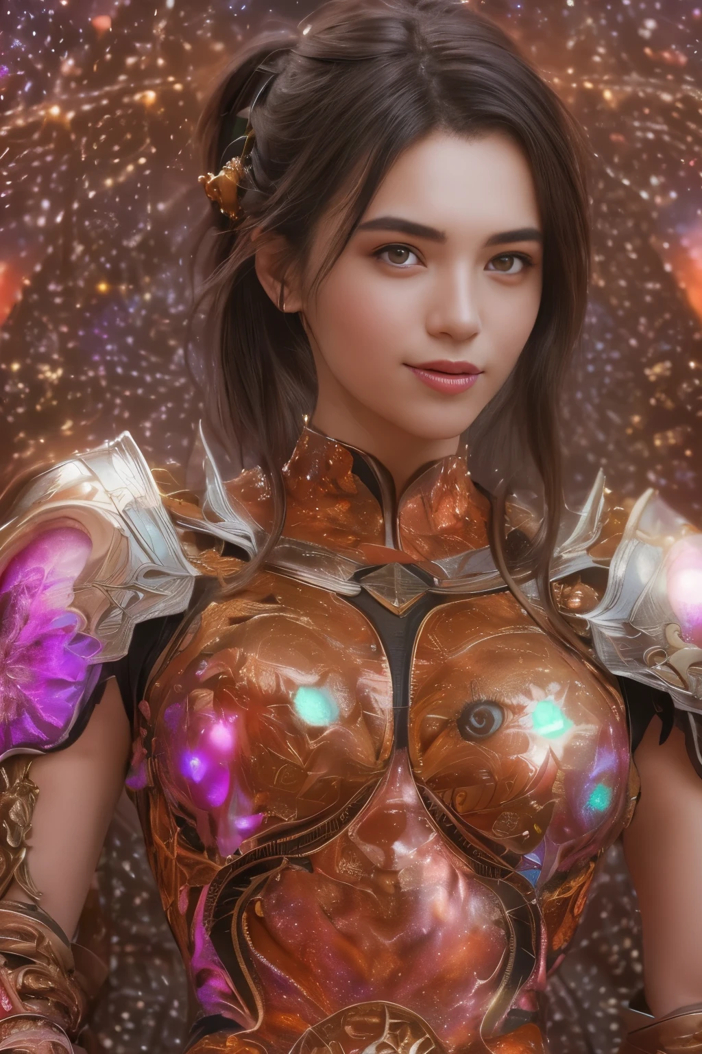 (Two beautiful teenage italian girls:1.6), Close friends, (They are hugging each other:1.2), Kiss her cheek or chest,(Detailed iridescent bodysuit with beautiful fractal or marble design:1.5), Incredible and spectacular scenes, ((High quality)), ((Detailed)), ((Fantasy)), Blue Plasma Brain, Green Plasma Body, Showing her armpits, beutiful breast,  ?????????, (???? smile:1.2), coarse, Obscene,  (Immoral:1.2), Lachish, (small breasts with beautiful raised pink areolas,,,:1.5), (Cameltoe), (Expression of ecstasy:1.2), Photorealistic, Official art, Unity 8K Wall , 8K Portrait, Best Quality, Very high resolution, (Incredibly beautiful nature background:1.6), (18 years old:1.5), (Sexy and glamorous:1.1), (A coquettish expression:1.6), (seductively smiling:1.6),  (?????? posing:1.9), (Model Posing:1.8), Beautiful seductive face, Portrait, (Thick eyebrows:1.4), (Big scarlet eyes:1.6), Beautiful eyes with fine symmetry, (Ultra detailed eyes:1.4),(Highly detailed face and eyes:1.7), (High-resolution red-eye:1.8), Intimate face, (ultra detailed skin texture:1.4), White skin, pale skin, Perfect ???????, Thin, (Beautiful toned body:1.5), Highly detailed hair,  (Moist skin:1.2), No makeup, (dark circles:1.1), Good anatomy, Focus Face, good-looking, (Emilia Clark:0.6) (Emma watson:0.3),(Jennifer Connelly:0.4),  Elegant face, Nice,  (A delicately crafted necklace is wrapped around her neck...), (Bioluminescence with brilliant brilliance:1.4), (Luminous magic circle:1.5), Ruins of an ancient castle, Shining majestic cloud masses and sky, lightning bolt, Epic Realistic, (Greg Rutkowski:0.8), (teal and orange:0.4), (Art Station:1.5), Cinematic, (NSFW:1.2),  Hyper Detailed, Dramatic light, (Intricate details:1.1), Beautiful black hair,　(Wearing a gauntlet with a dense and very beautiful design decorated with jewels:1.1), Small chest, Galaxy, (nebulas:1.6), The Dark Knight, Fully armored body focus